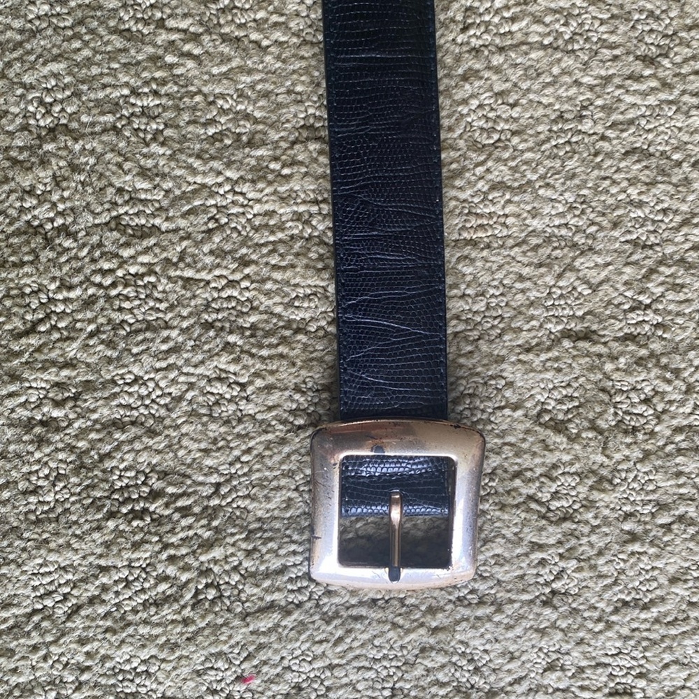 Lizard Belt, sliver buckle.